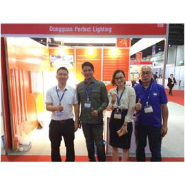 东莞市百分百科技有限公司顺利参与泰国国际照明展览会